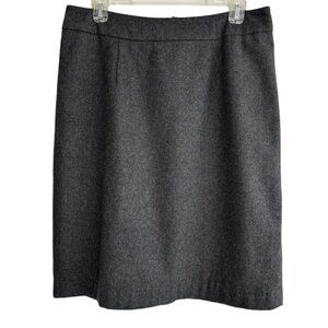 Chadwicks of Boston Gray Wool Blend Pencil Skirt Size 10 Classic Fully Lined.